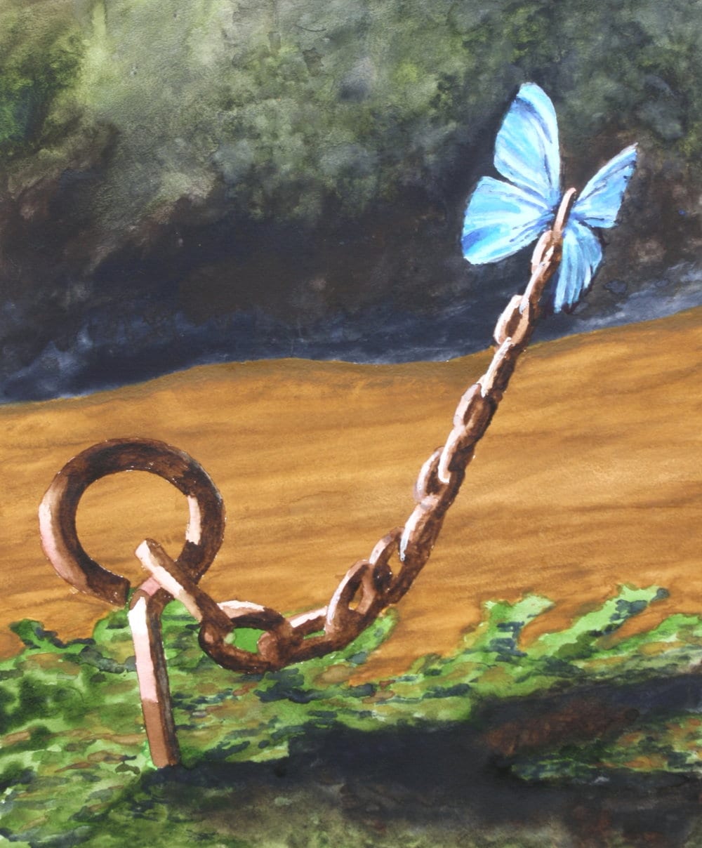 John Nieman- Art with a Story Butterfly on a chain