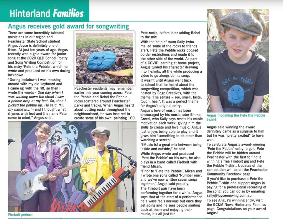 newspaper about Angus